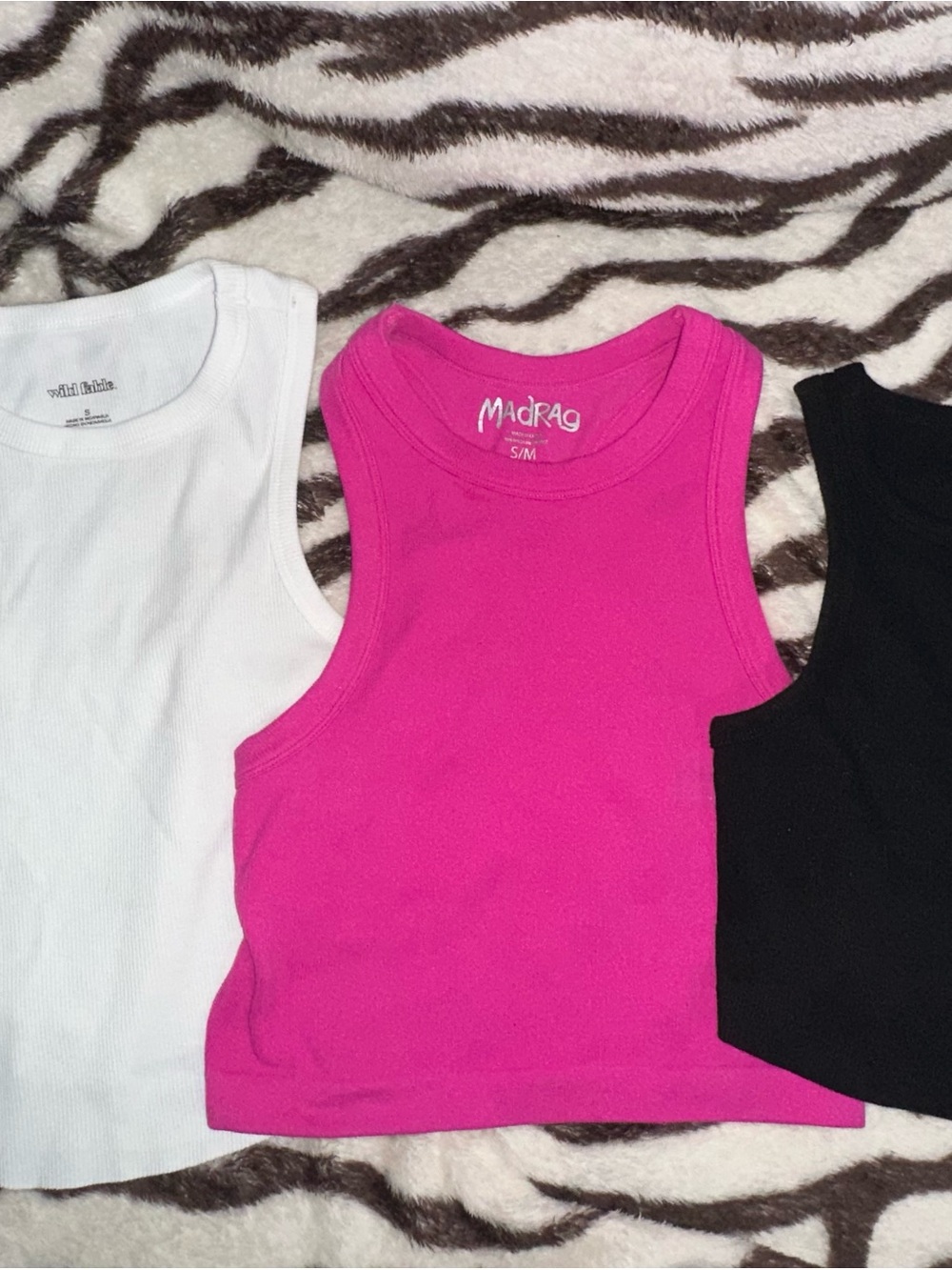 Set of 3 Solid Colored Tank Tops
